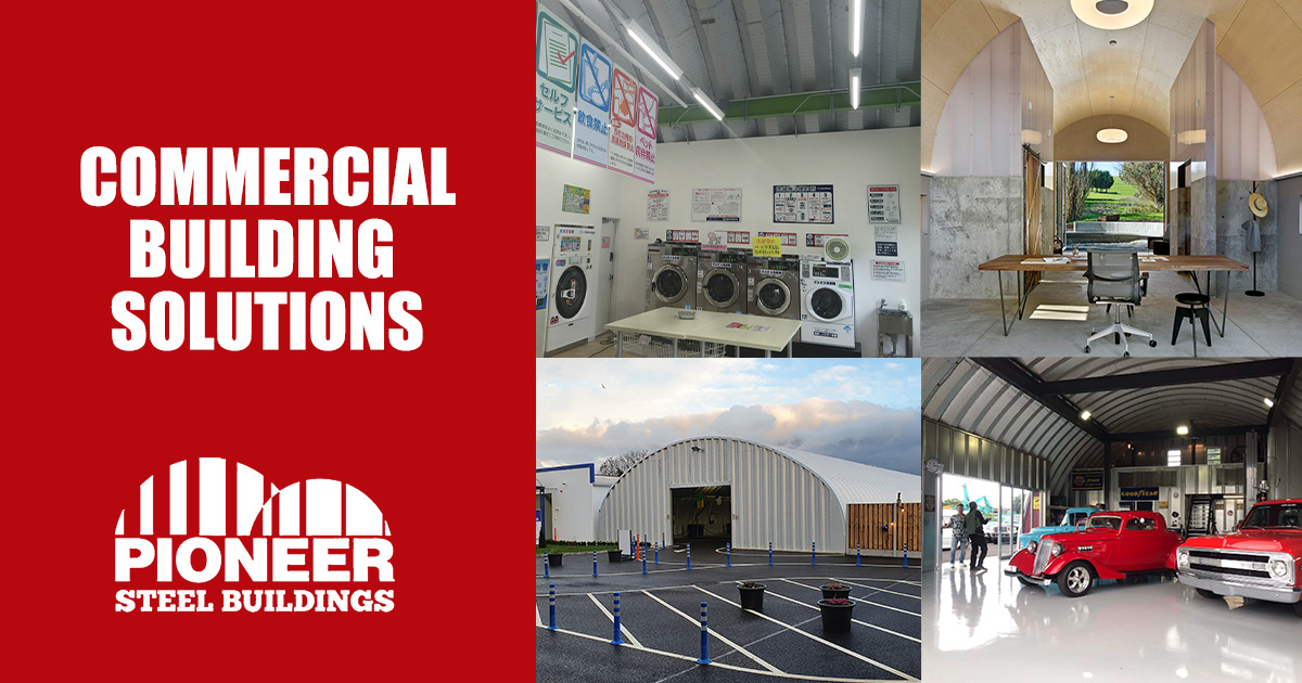 Four Pioneer Steel commercial buildings